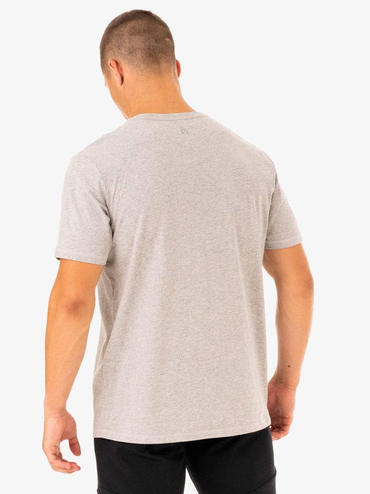 Ryderwear Men T Shirts Limitless Men's T Shirts Grey Marl | CA2893EX