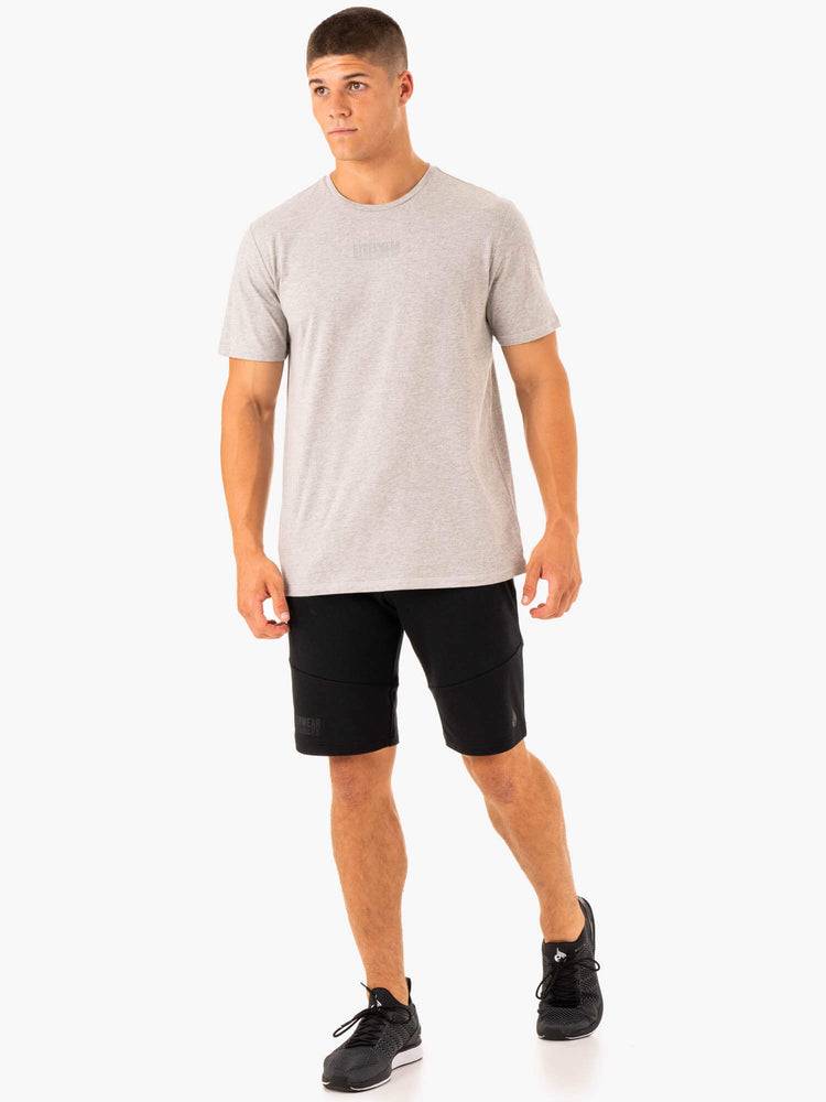 Ryderwear Men T Shirts Limitless Men's T Shirts Grey Marl | CA2893EX