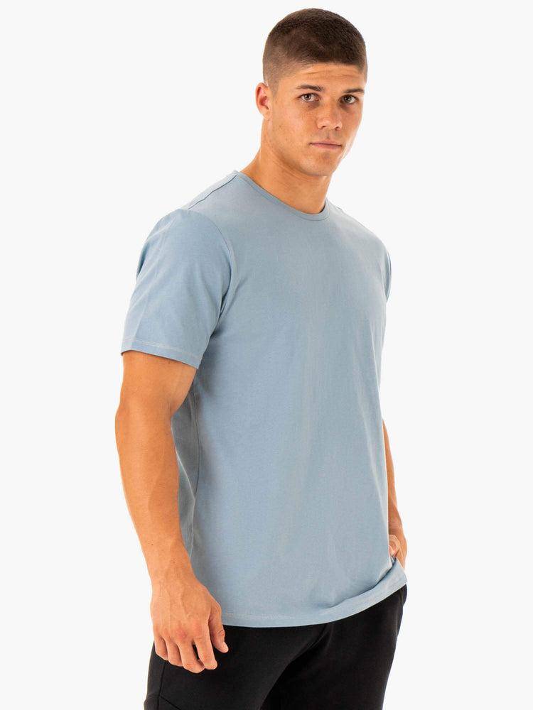 Ryderwear Men T Shirts Limitless Men's T Shirts Ice Blue | CA2894WY