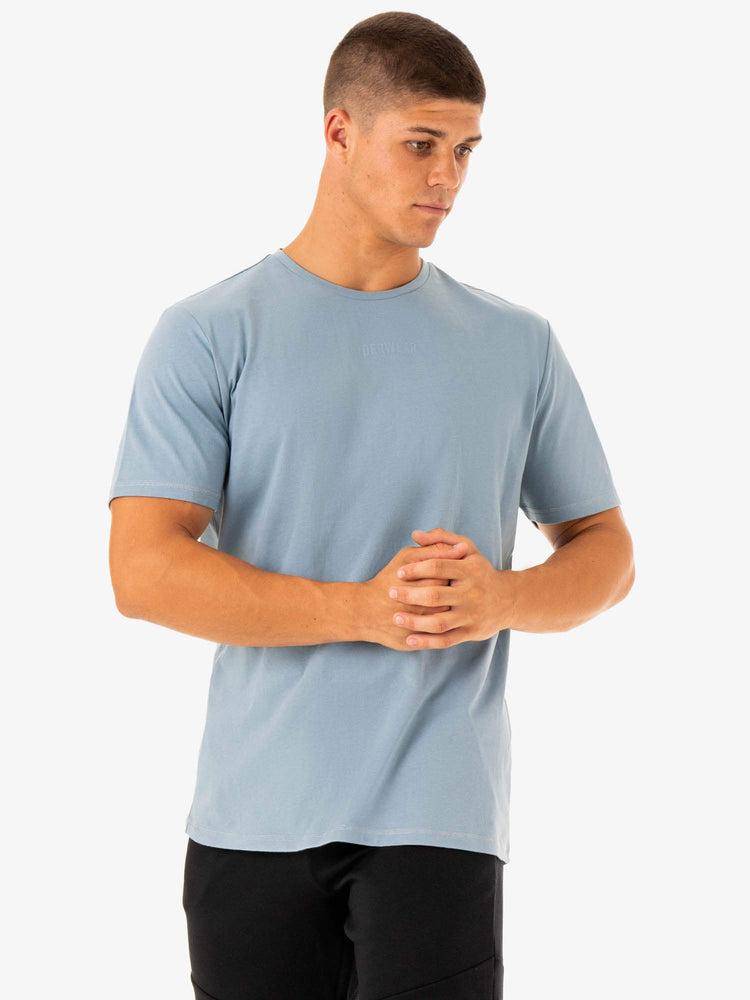 Ryderwear Men T Shirts Limitless Men's T Shirts Ice Blue | CA2894WY