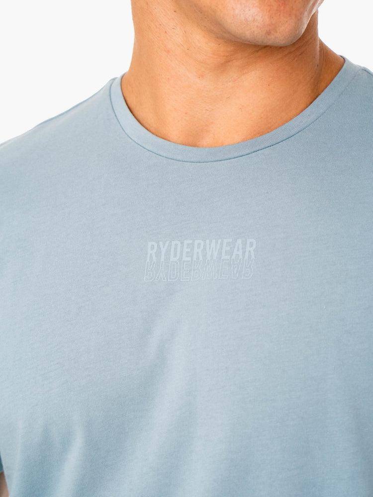 Ryderwear Men T Shirts Limitless Men's T Shirts Ice Blue | CA2894WY