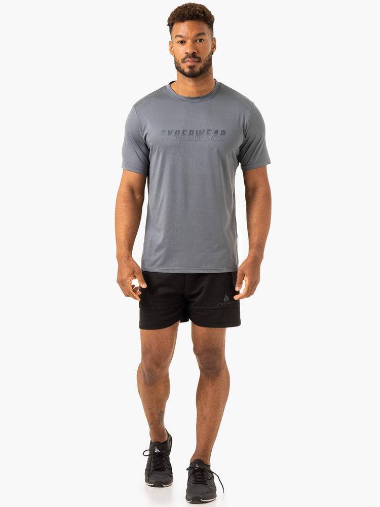 Ryderwear Men T Shirts Overdrive Men's T Shirts Steel Blue | CA2881GL