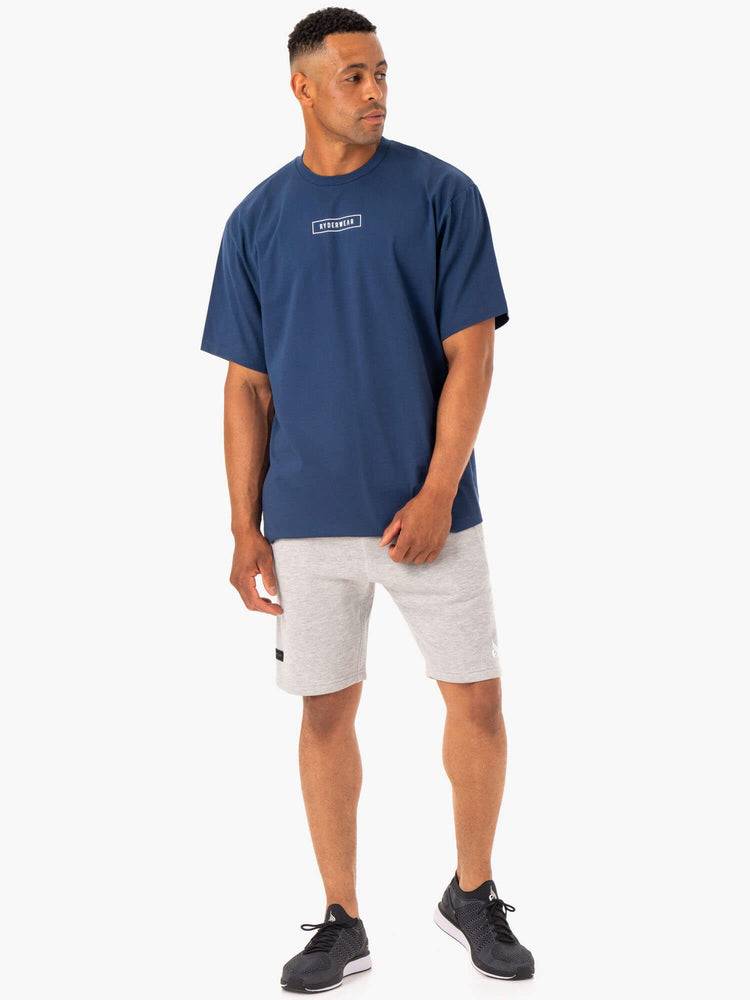 Ryderwear Men T Shirts Recharge Men's T Shirts Blue | CA2863UT