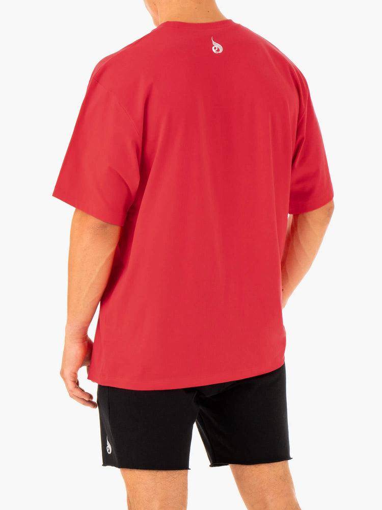 Ryderwear Men T Shirts Recharge Men's T Shirts Red | CA2864YU