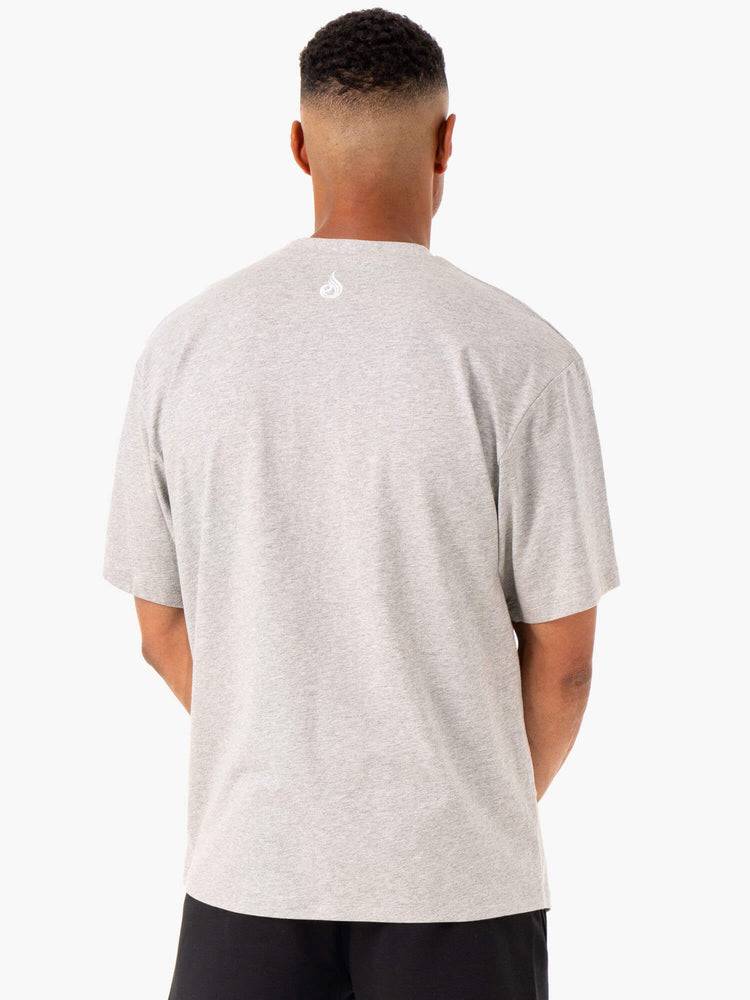 Ryderwear Men T Shirts Recharge Men's T Shirts Grey Marl | CA2866RW