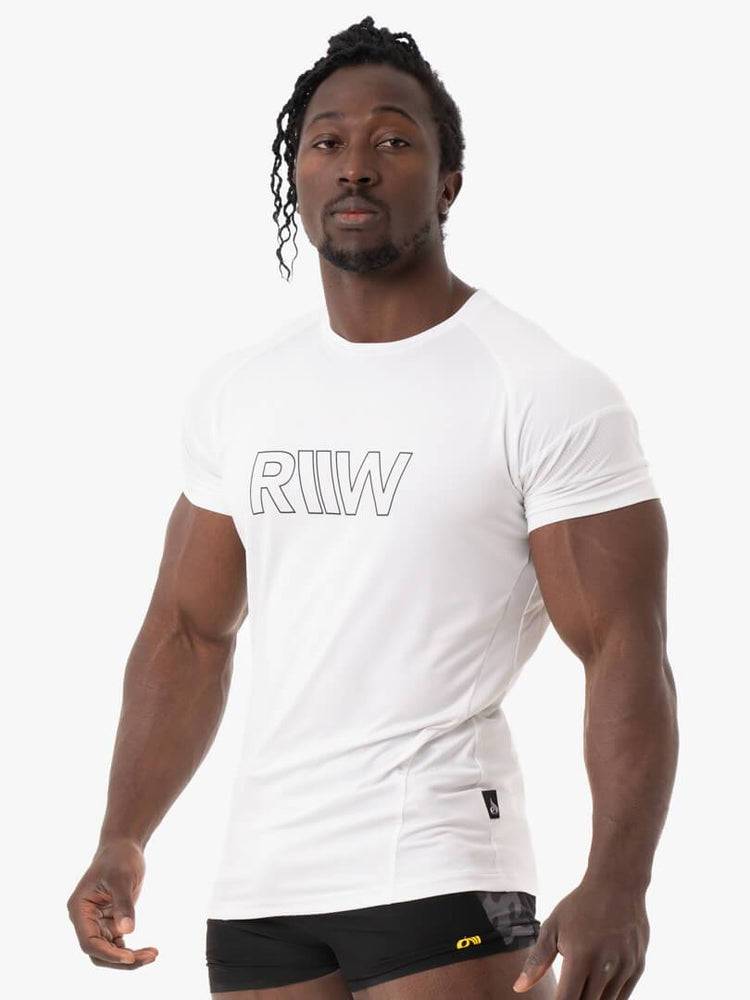 Ryderwear Men T Shirts Shield Men's T Shirts White | CA2858SO