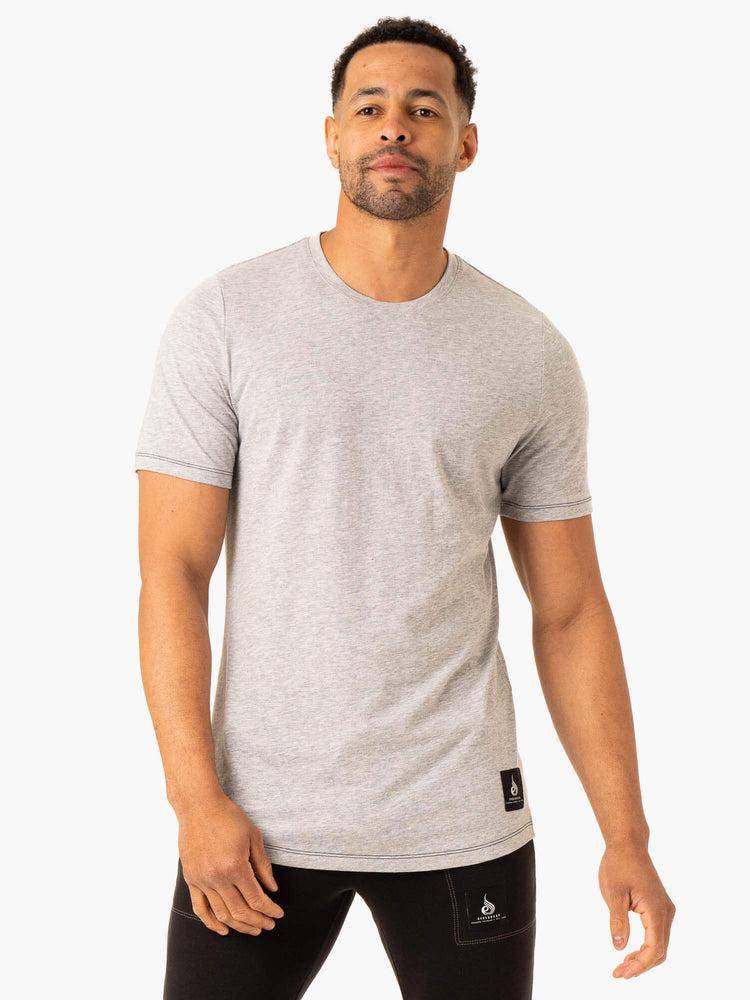 Ryderwear Men T Shirts Vital Men's T Shirts Grey Marl | CA2849EX