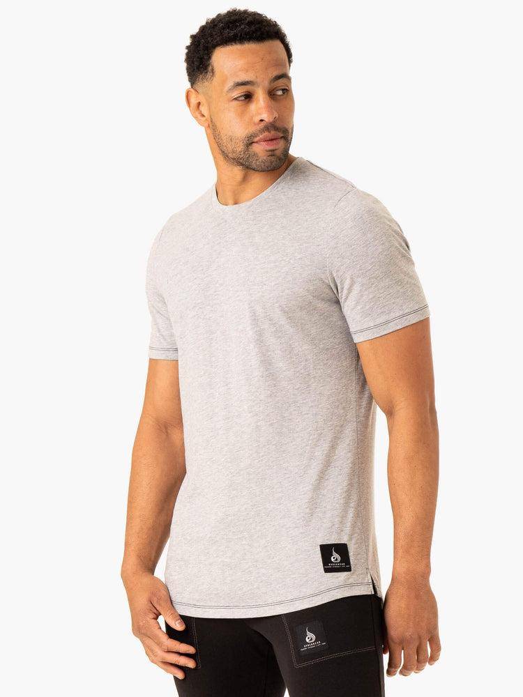 Ryderwear Men T Shirts Vital Men\'s T Shirts Grey Marl | CA2849EX