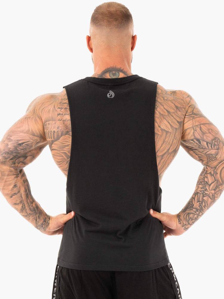 Ryderwear Men Tanks Active Cotton Baller Tank Men's Tanks Black | CA3092JJ