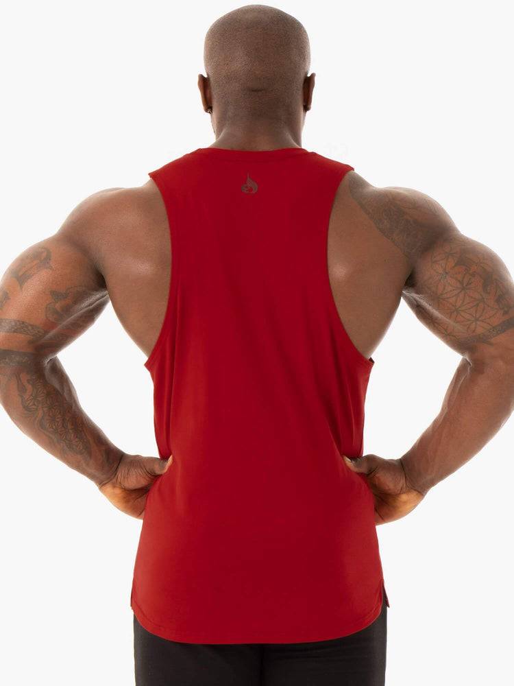 Ryderwear Men Tanks Base Baller Tank Men's Tanks Red | CA3084NB