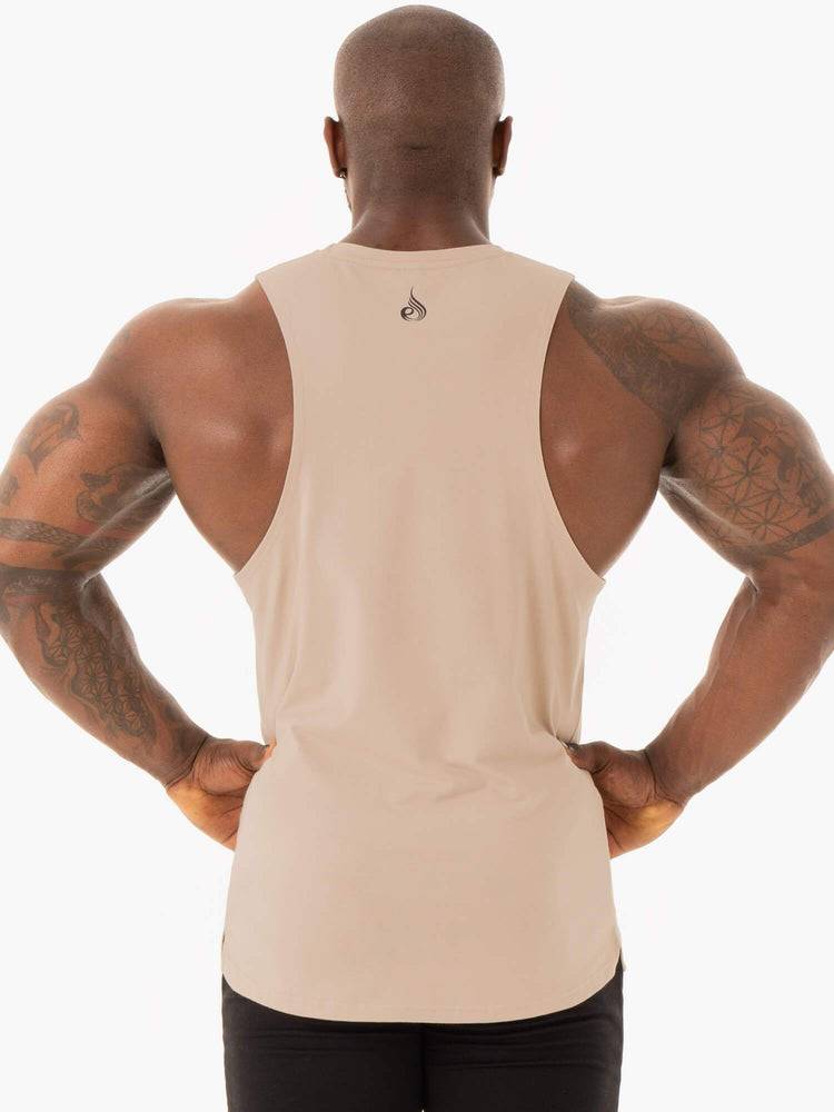 Ryderwear Men Tanks Base Baller Tank Men's Tanks Sand | CA3085BC