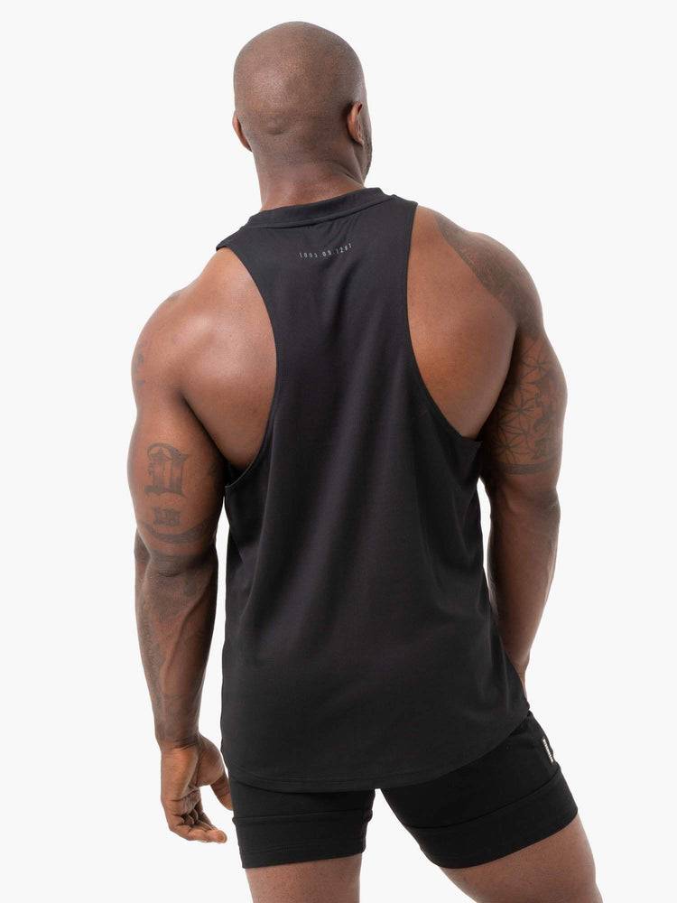 Ryderwear Men Tanks Camo Tech Mesh Baller Tank Men's Tanks Black | CA3079RW