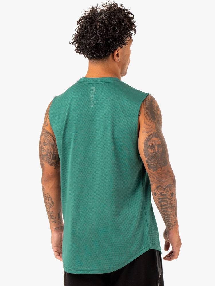 Ryderwear Men Tanks Enhance Muscle Tank Men's Tanks Green | CA3061RW