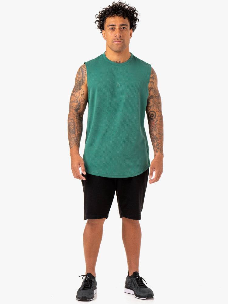 Ryderwear Men Tanks Enhance Muscle Tank Men's Tanks Green | CA3061RW