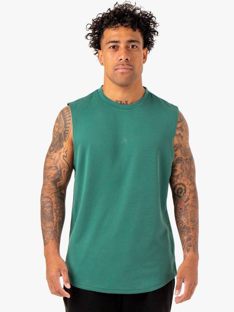 Ryderwear Men Tanks Enhance Muscle Tank Men\'s Tanks Green | CA3061RW