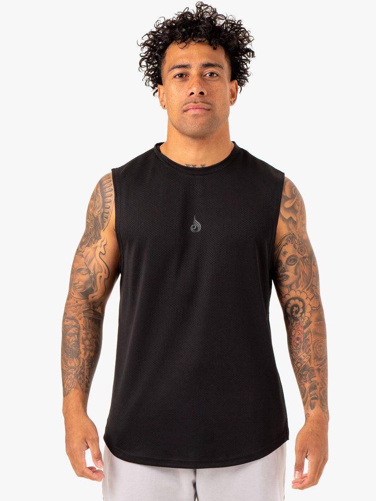 Ryderwear Men Tanks Enhance Muscle Tank Men\'s Tanks Black | CA3063WY