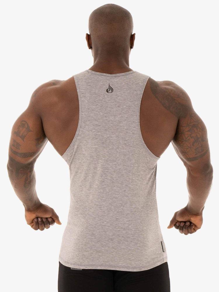 Ryderwear Men Tanks Focus Baller Tank Men's Tanks Grey Marl | CA3049HK