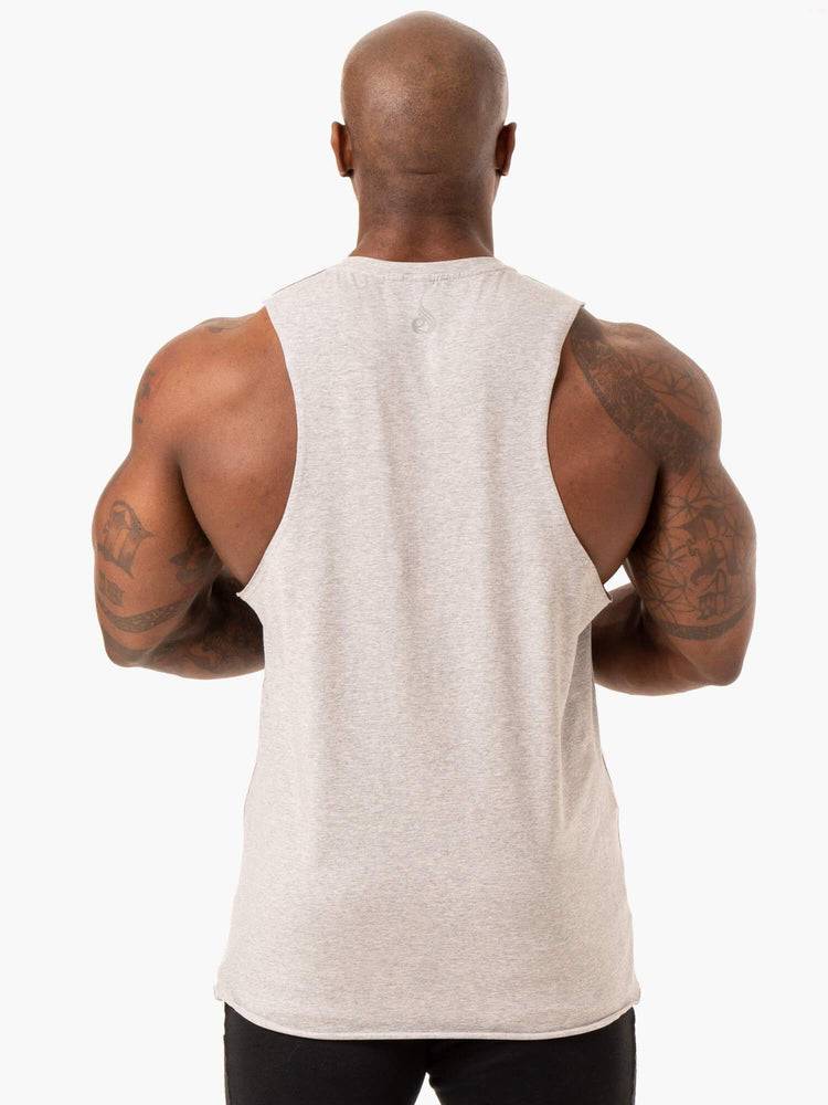 Ryderwear Men Tanks Force Baller Tank Men's Tanks Grey Marl | CA3041VD