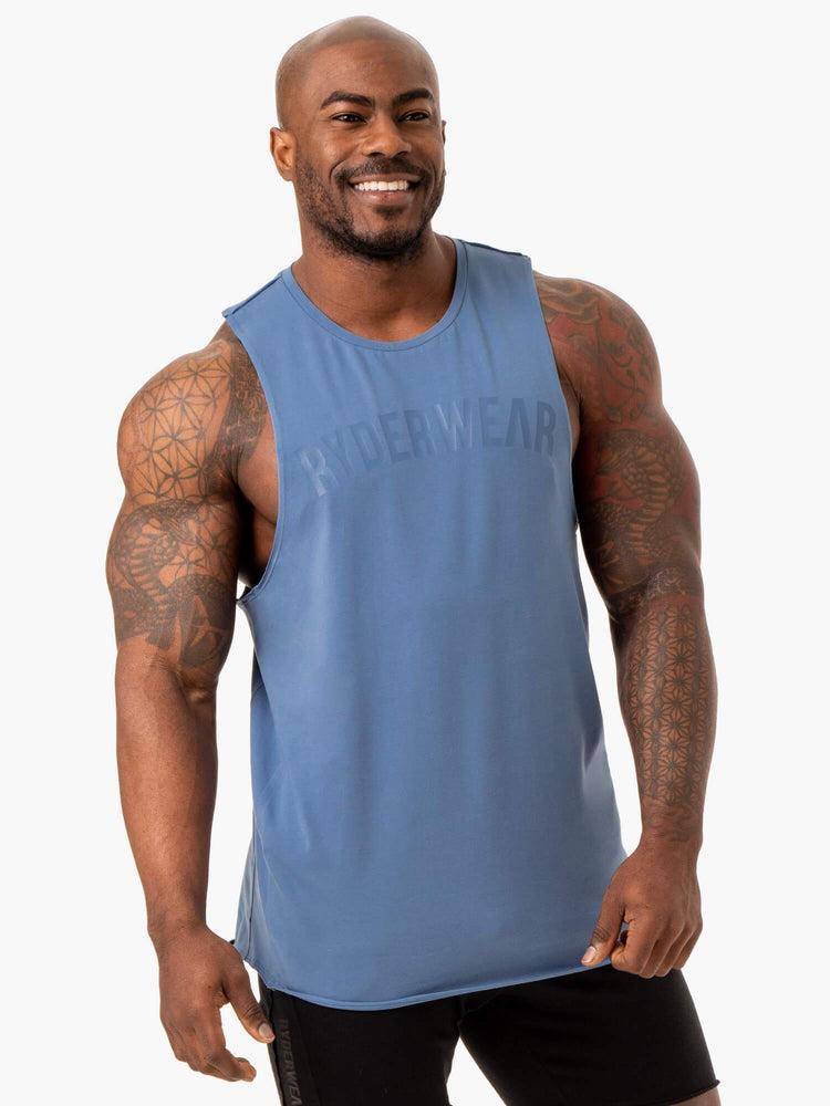 Ryderwear Men Tanks Force Baller Tank Men\'s Tanks Blue | CA3043XF