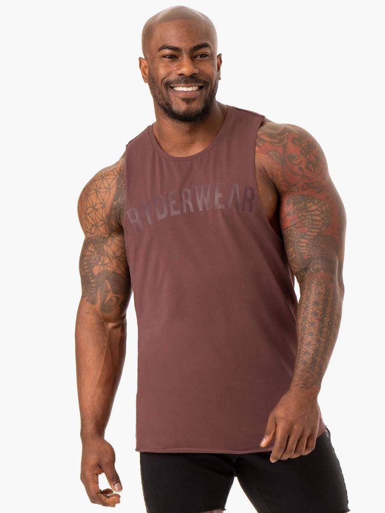 Ryderwear Men Tanks Force Baller Tank Men\'s Tanks Brick | CA3045LH