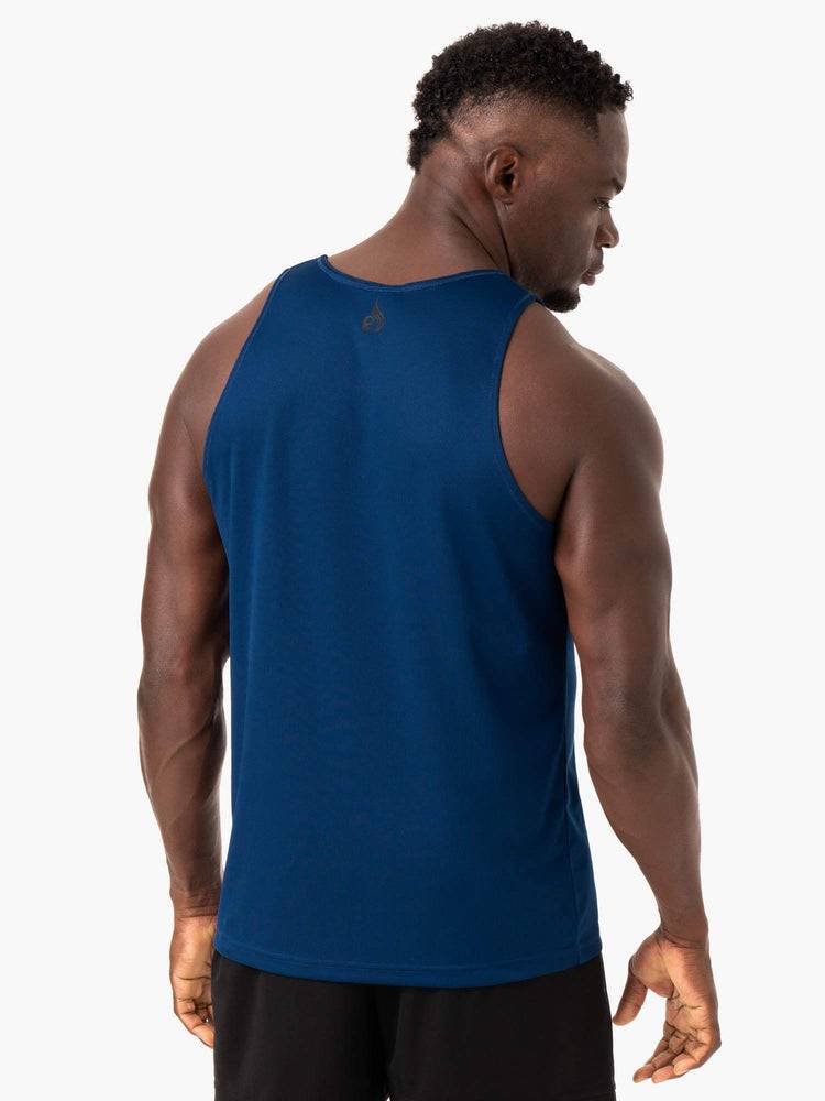 Ryderwear Men Tanks Heighten Mesh Regular Tank Men's Tanks Blue | CA3030IS