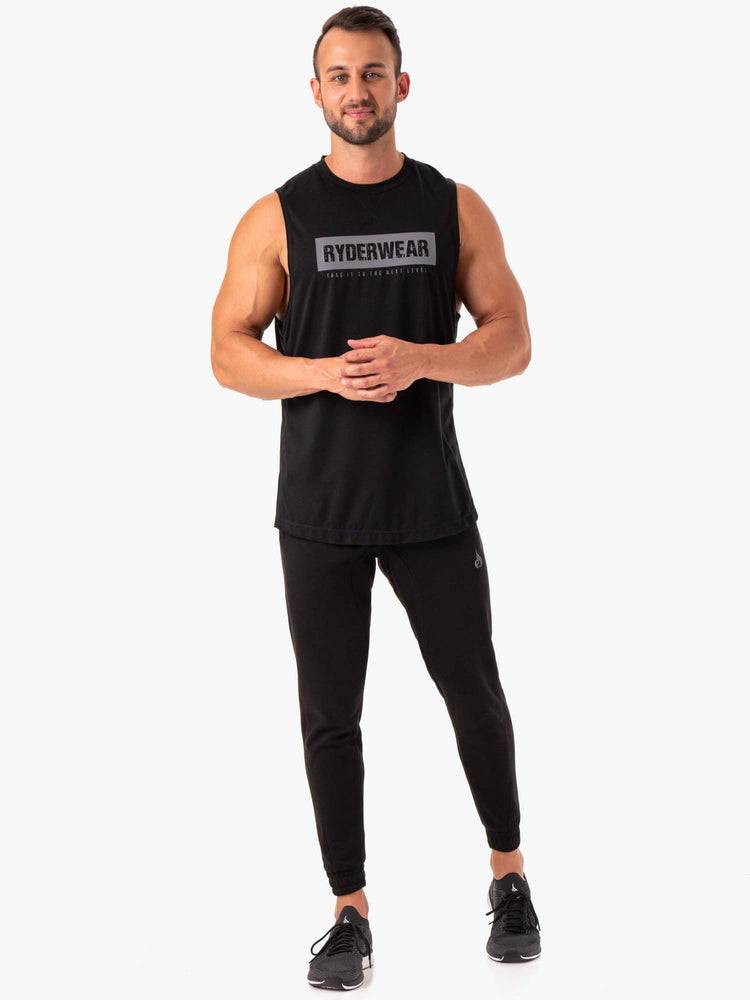 Ryderwear Men Tanks Iron Baller Tank Men's Tanks Black | CA3017XF