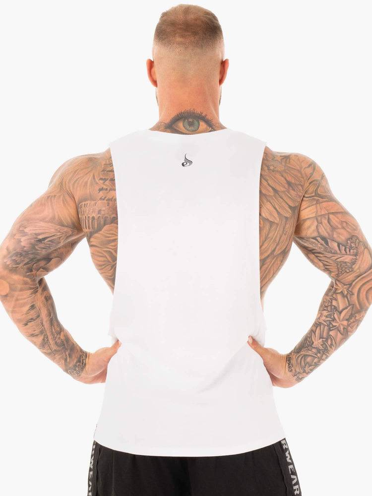 Ryderwear Men Tanks Iron Baller Tank Men's Tanks White | CA3019LH