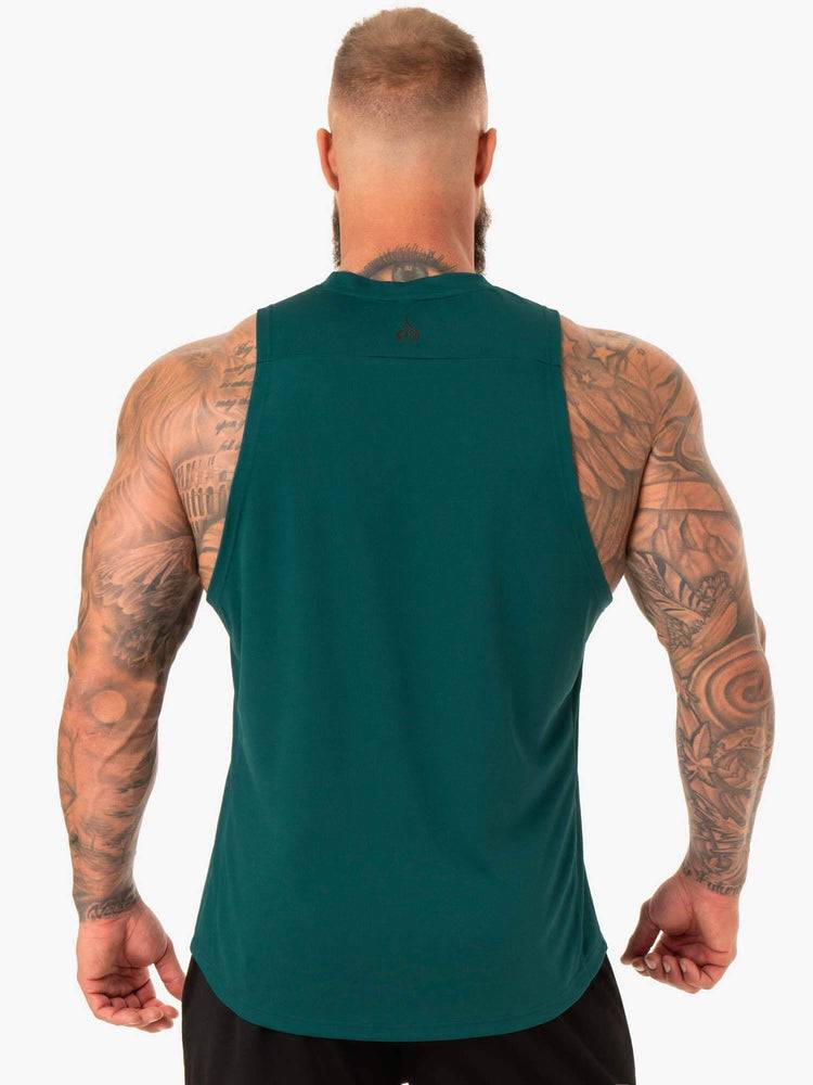 Ryderwear Men Tanks Lift Mesh Baller Tank Men's Tanks Emerald | CA3008RW