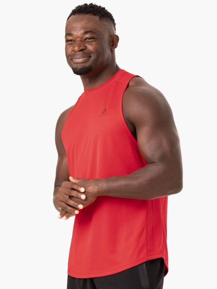 Ryderwear Men Tanks Lift Mesh Baller Tank Men's Tanks Red | CA3009EX