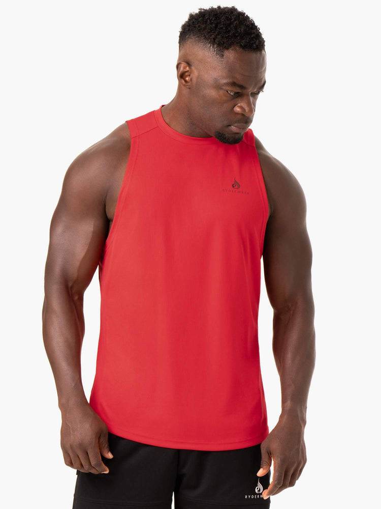 Ryderwear Men Tanks Lift Mesh Baller Tank Men\'s Tanks Red | CA3009EX