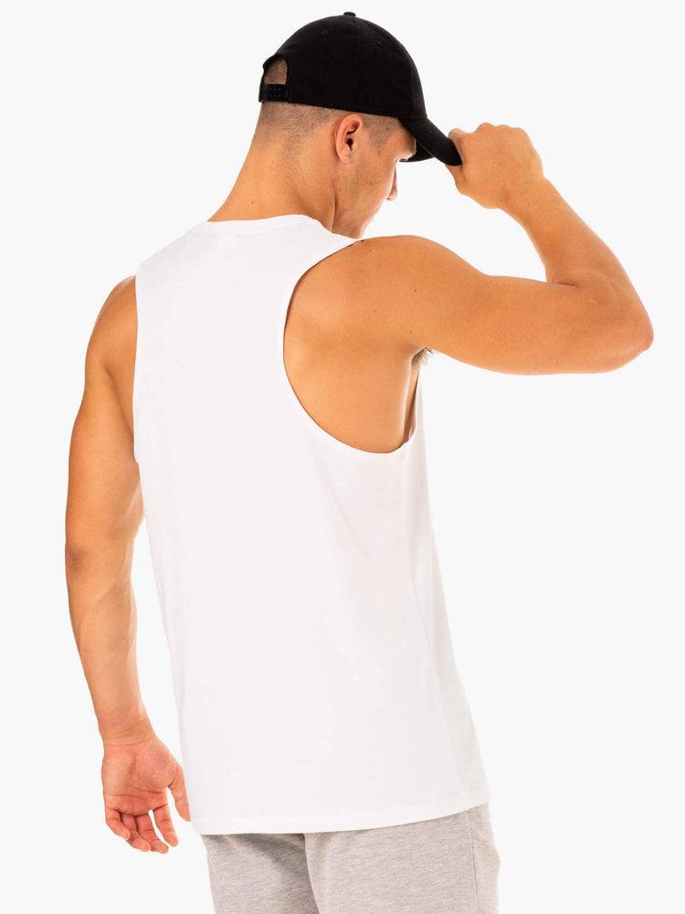 Ryderwear Men Tanks Limitless Baller Tank Men's Tanks White | CA3002PQ