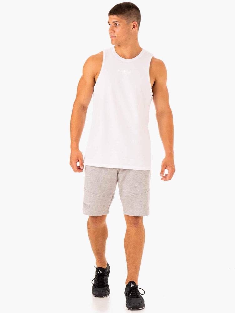 Ryderwear Men Tanks Limitless Baller Tank Men's Tanks White | CA3002PQ