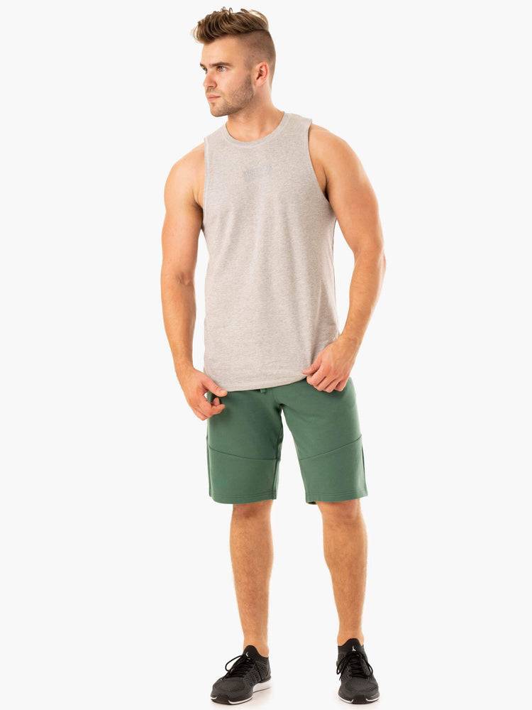 Ryderwear Men Tanks Limitless Baller Tank Men's Tanks Grey Marl | CA3003OR