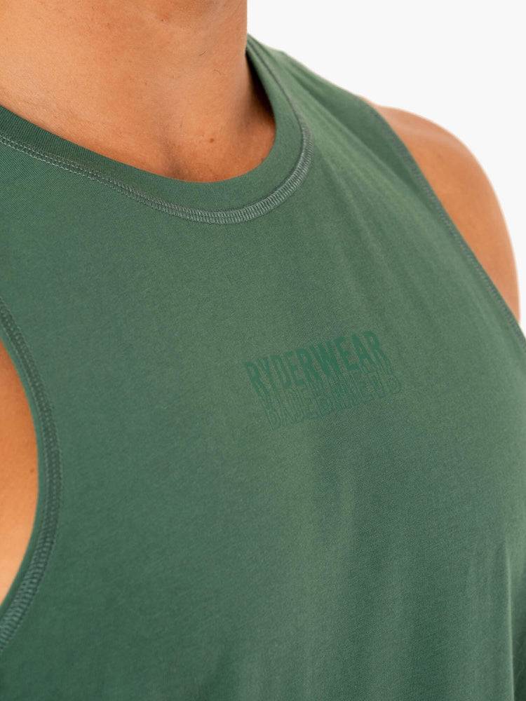 Ryderwear Men Tanks Limitless Baller Tank Men's Tanks Forest Green | CA3005UT