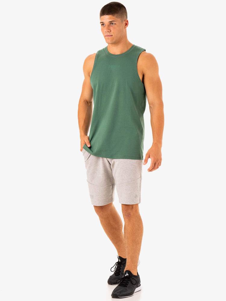 Ryderwear Men Tanks Limitless Baller Tank Men's Tanks Forest Green | CA3005UT