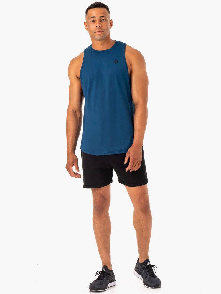 Ryderwear Men Tanks Optimal Mesh Tank Men's Tanks Blue | CA2999DN