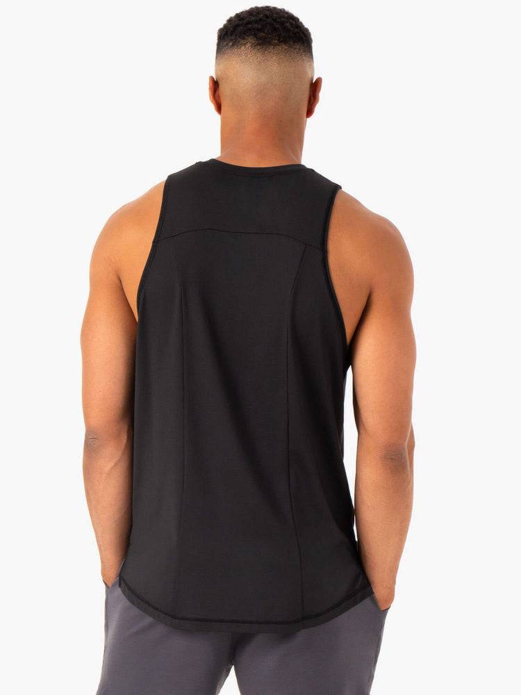 Ryderwear Men Tanks Optimal Mesh Tank Men's Tanks Black | CA3001AP