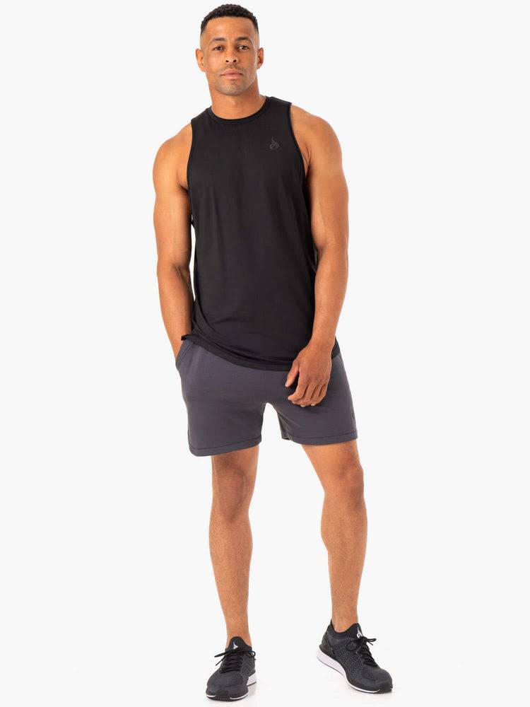 Ryderwear Men Tanks Optimal Mesh Tank Men's Tanks Black | CA3001AP