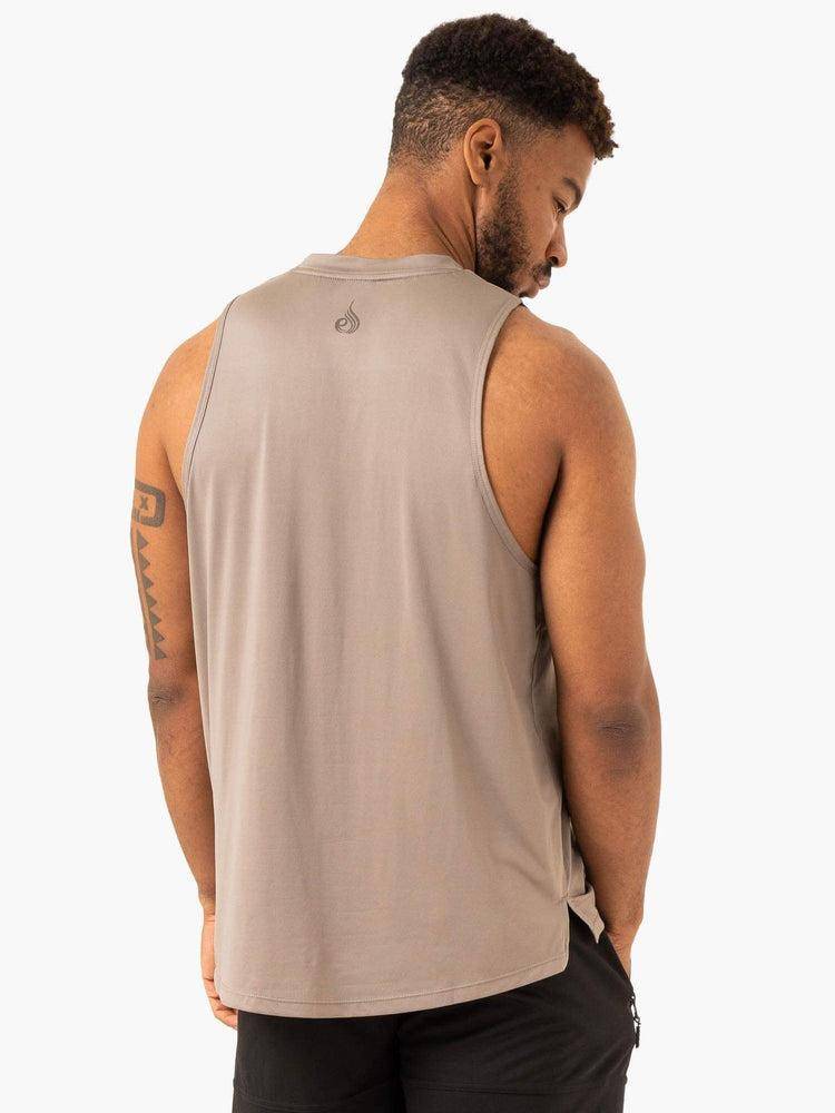 Ryderwear Men Tanks Overdrive Tank Men's Tanks Mushroom | CA2995NB