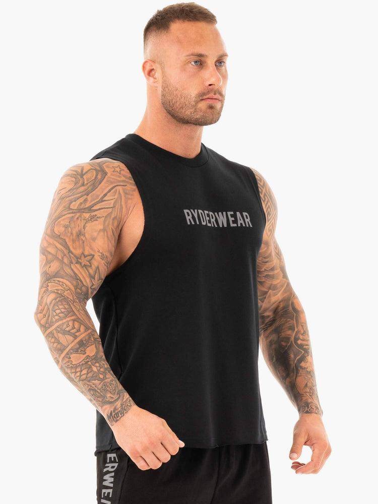 Ryderwear Men Tanks Performance Baller Tank Men's Tanks Black | CA2990RW