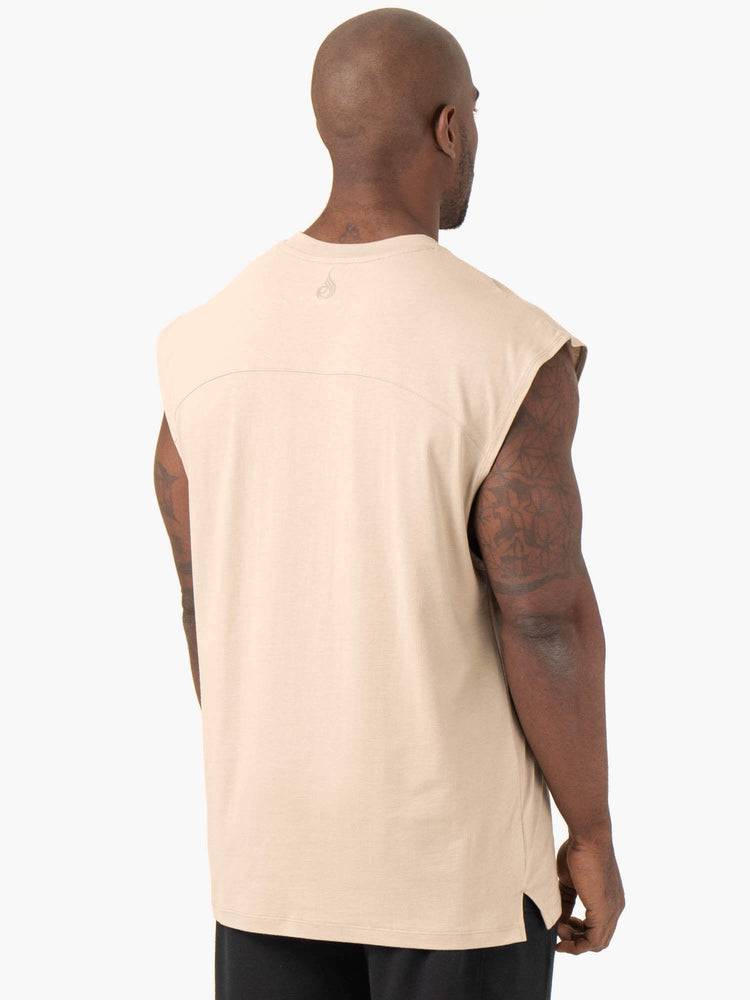 Ryderwear Men Tanks Pursuit Wide Cut Tank Men's Tanks Sand | CA2983AP