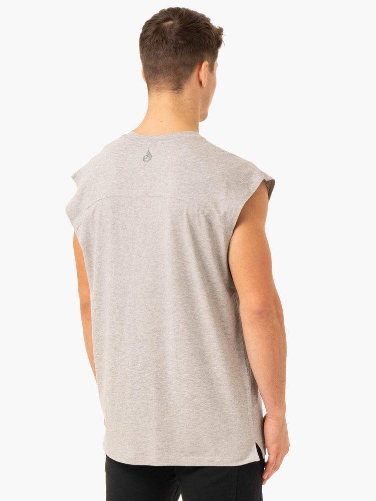 Ryderwear Men Tanks Pursuit Wide Cut Tank Men's Tanks Light Grey Marl | CA2985OR