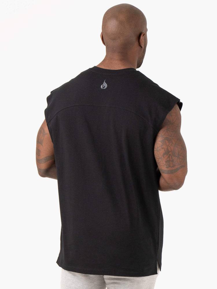 Ryderwear Men Tanks Pursuit Wide Cut Tank Men's Tanks Black | CA2986IS