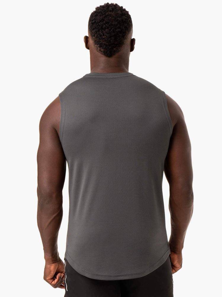 Ryderwear Men Tanks Reflex Mesh Baller Tank Men's Tanks Charcoal | CA2979GL