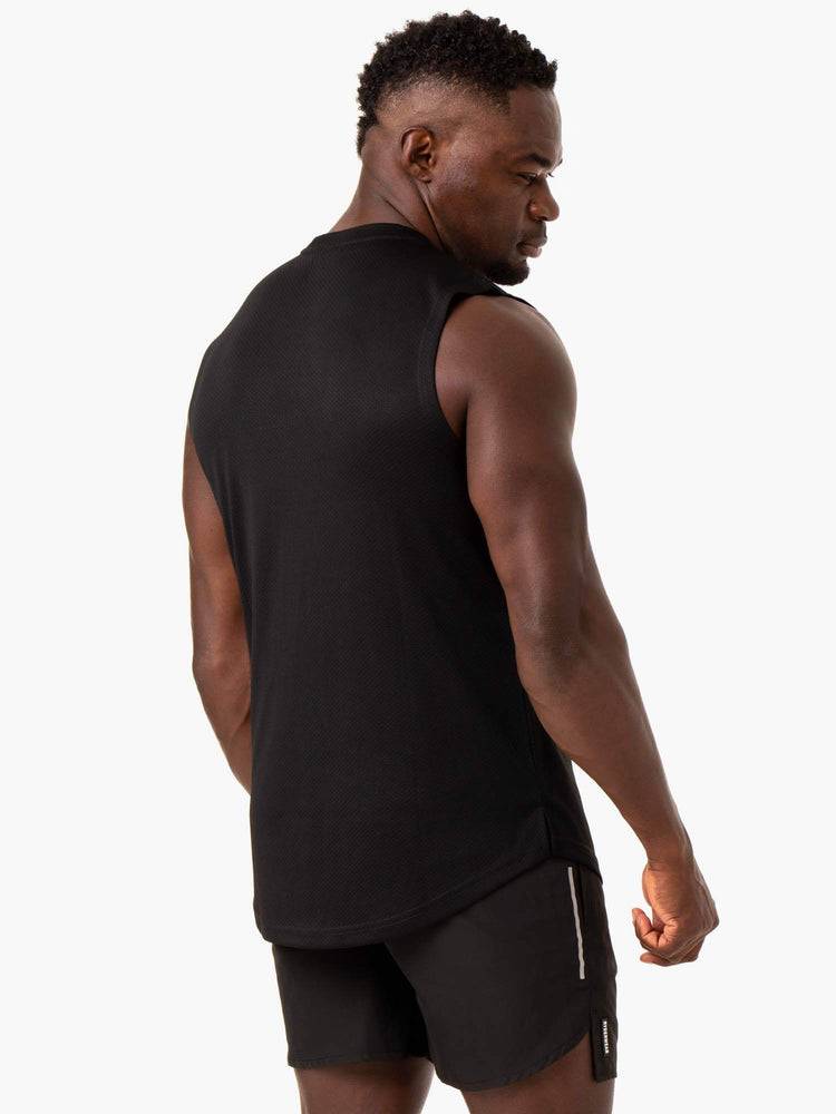 Ryderwear Men Tanks Reflex Mesh Baller Tank Men's Tanks Black | CA2981DN