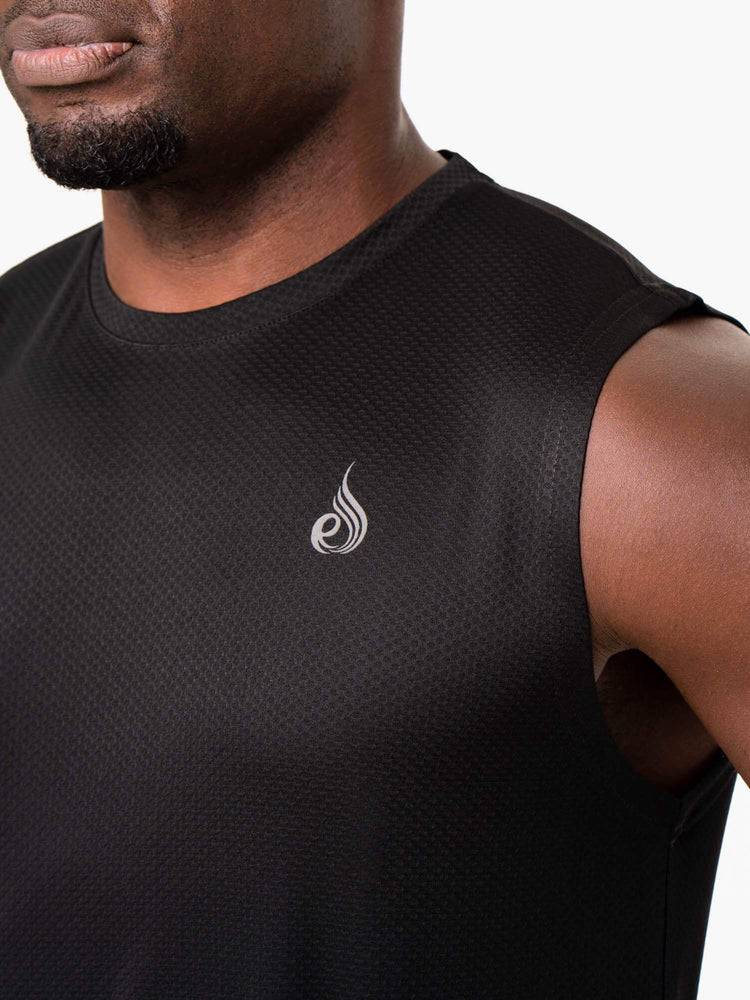 Ryderwear Men Tanks Reflex Mesh Baller Tank Men's Tanks Black | CA2981DN