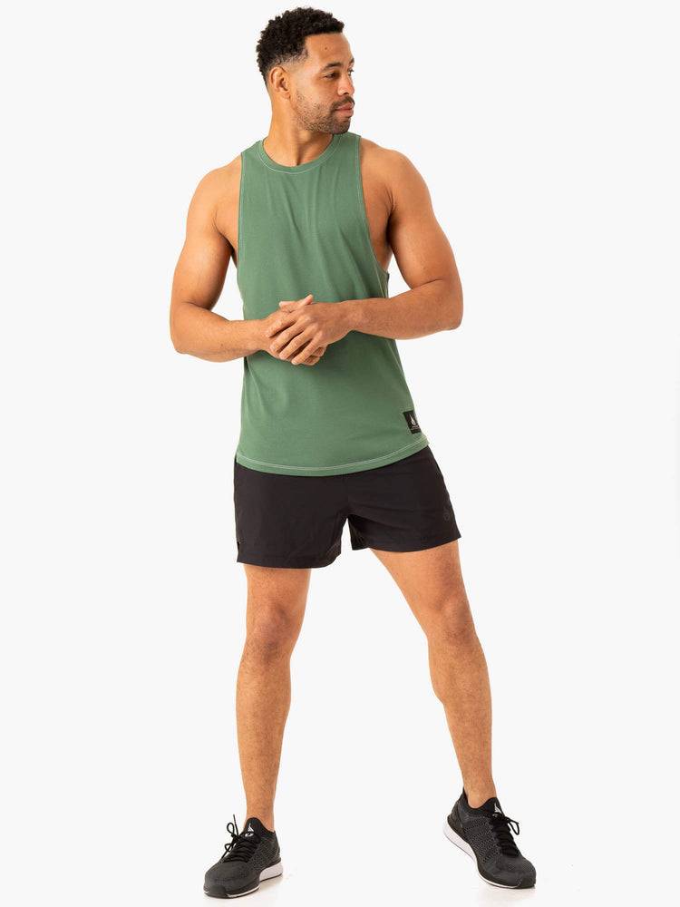 Ryderwear Men Tanks Vital Baller Tank Men's Tanks Green | CA2969BC