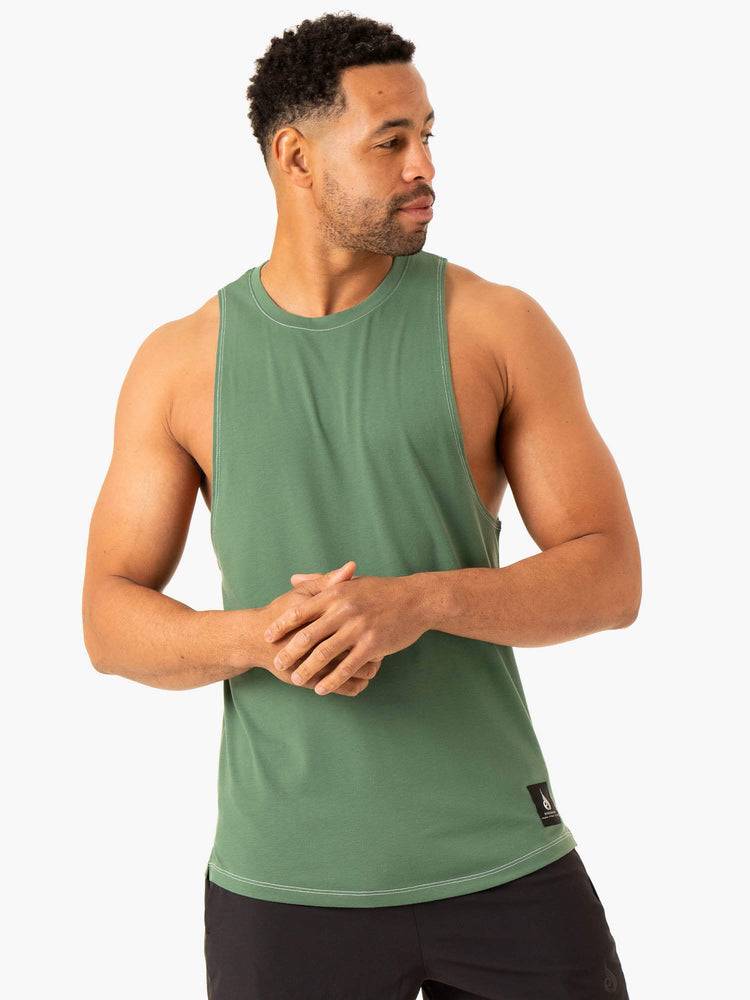 Ryderwear Men Tanks Vital Baller Tank Men\'s Tanks Green | CA2969BC