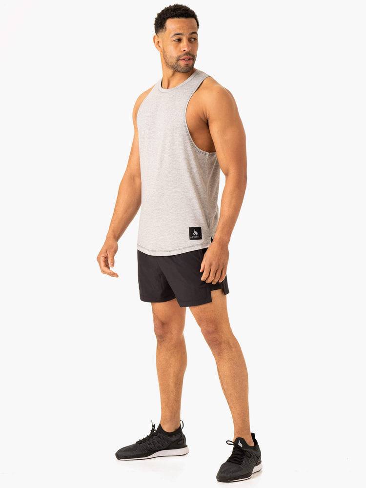 Ryderwear Men Tanks Vital Baller Tank Men's Tanks Grey Marl | CA2970VD