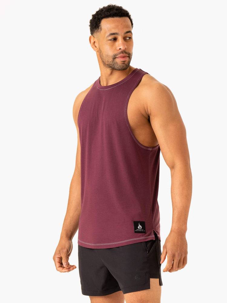 Ryderwear Men Tanks Vital Baller Tank Men's Tanks Plum | CA2971CE